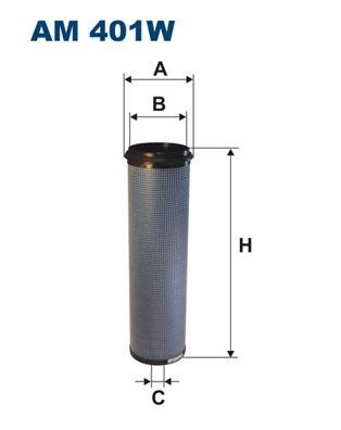 FILTRON 186 mm Sekundärluftfilter AM 401W kaufen