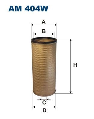 FILTRON 173 mm Secondary Air Filter AM 404W buy