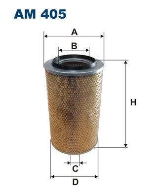 AM 405 FILTRON Air filters MERCEDES-BENZ 381mm, 227mm, Filter Insert