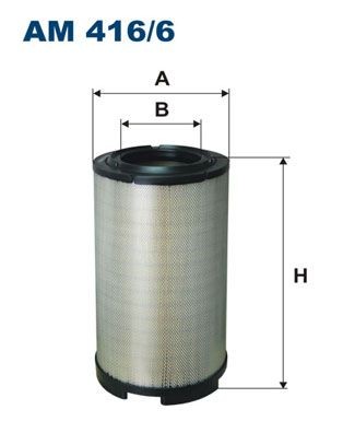 FILTRON 535mm, 302mm, Filter Insert Height: 535mm Engine air filter AM 416/6 buy