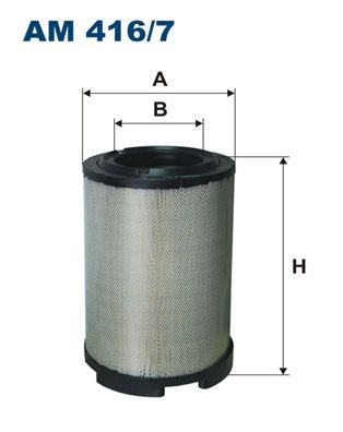 FILTRON 455mm, 302mm, Filter Insert Height: 455mm Engine air filter AM 416/7 buy