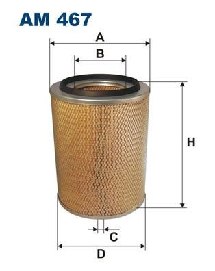 FILTRON AM 467 Air filter 296mm, 227mm, Filter Insert
