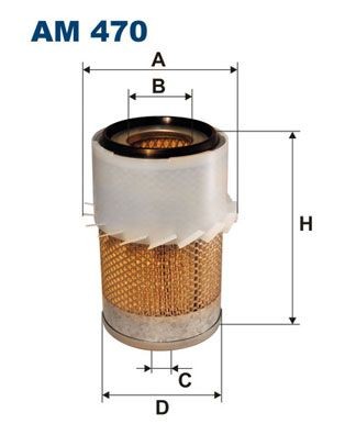 FILTRON 218mm, 160mm, Filter Insert Height: 218mm Engine air filter AM 470 buy