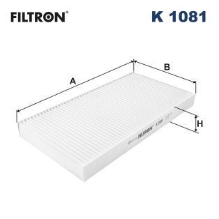Pollen filter FILTRON K 1081 - Opel Corsa C Saloon (X01) Air conditioning spare parts order