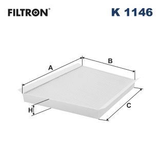FILTRON K 1146 Pollen filter Particulate Filter, 312, 240 mm x 255 mm x 34 mm