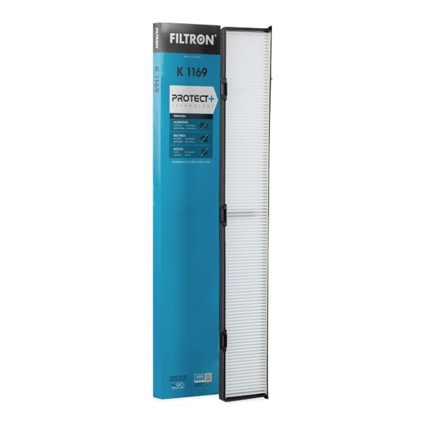 FILTRON Particulate Filter, 829 mm x 133,5 mm x 29 mm Width: 133,5mm, Height: 29mm, Length: 829mm Cabin filter K 1169 buy