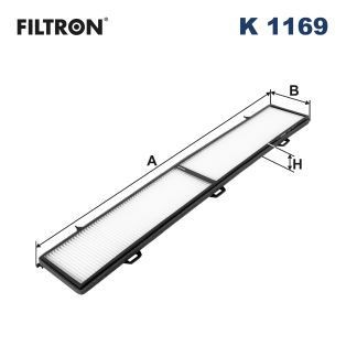 FILTRON K1169 Air conditioner filter Particulate Filter, 829 mm x 133,5 mm x 29 mm