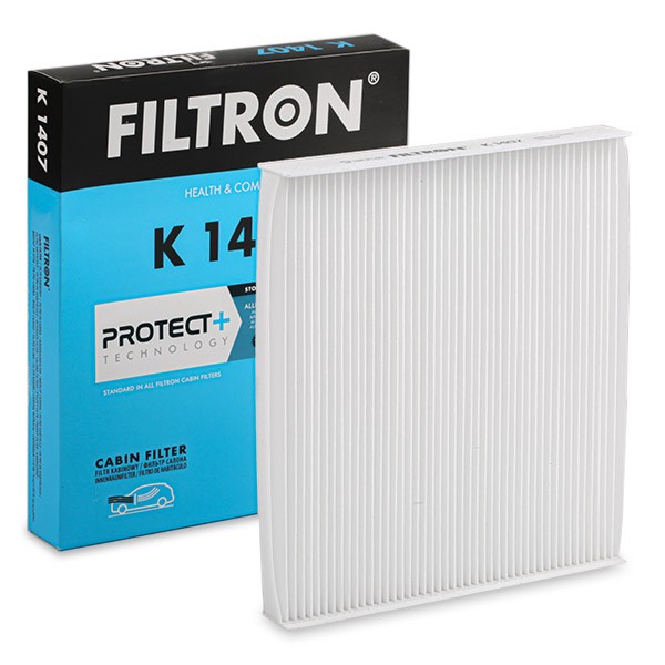 FILTRON Particulate Filter, 226 mm x 202 mm x 28 mm Width: 202mm, Height: 28mm, Length: 226mm Cabin filter K 1407 buy