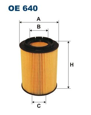 FILTRON Filter Insert Inner Diameter 2: 39,5, 23,5mm, Ø: 83mm, Height: 110,5mm Oil filters OE 640 buy