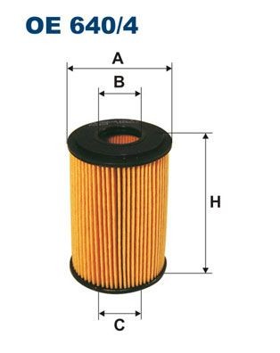 FILTRON Filter Insert Inner Diameter 2: 21mm, Ø: 52mm, Height: 78mm Oil filters OE 640/4 buy