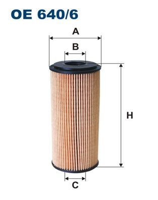 Mercedes A-Class Oil filters 13884116 FILTRON OE 640/6 online buy