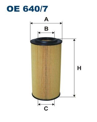 FILTRON Filter Insert Inner Diameter 2: 31,5mm, Ø: 65mm, Height: 135mm Oil filters OE 640/7 buy