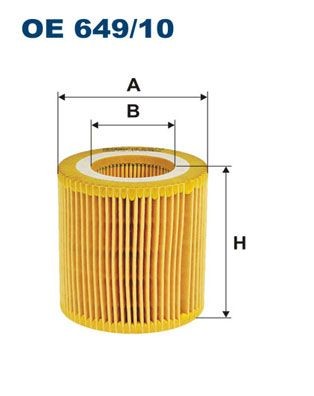 Original FILTRON Engine oil filter OE 649/10 for BMW 4 Series