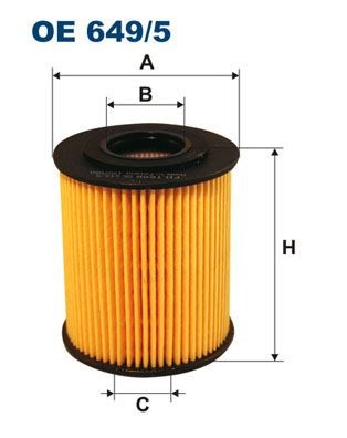 FILTRON Filter Insert Inner Diameter 2: 29mm, Ø: 68mm, Height: 78mm Oil filters OE 649/5 buy