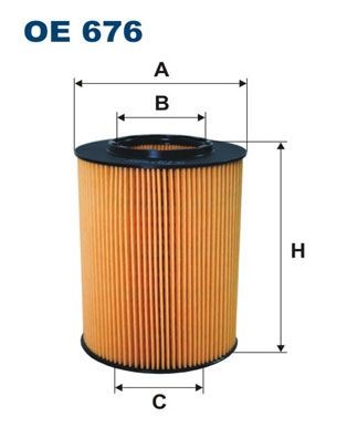 FILTRON Filter Insert Inner Diameter 2: 56mm, Ø: 110mm, Height: 150,5mm Oil filters OE 676 buy