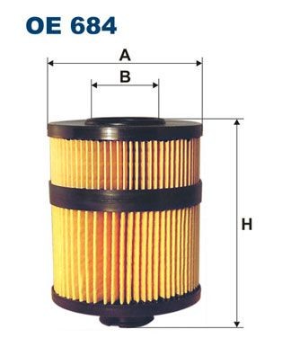 OE 684 FILTRON Oil filters SAAB Filter Insert