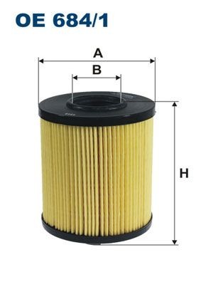 FILTRON Filter Insert Inner Diameter: 35mm, Ø: 92mm, Height: 122mm Oil filters OE 684/1 buy