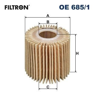 FILTRON Filter Insert Inner Diameter 2: 28mm, Ø: 70mm, Height: 67mm Oil filters OE 685/1 buy