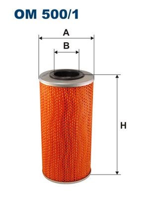 FILTRON Filter Insert Inner Diameter 2: 53mm, Ø: 115mm, Height: 232mm Oil filters OM 500/1 buy