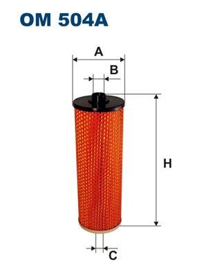 FILTRON Filter Insert Inner Diameter 2: 22, 13mm, Ø: 80mm, Height: 238mm Oil filters OM 504A buy