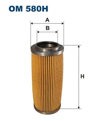 FILTRON Filter Insert Inner Diameter: 48mm, Ø: 77mm, Height: 180mm Oil filters OM 580H buy