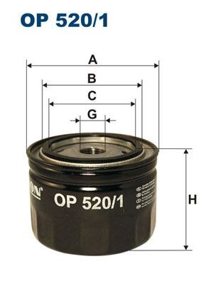 FILTRON OP 520/1 Oil filter 3/4-16 UNF, Spin-on Filter