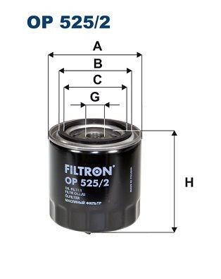 Volkswagen POLO Engine oil filter 13884341 FILTRON OP 525/2 online buy