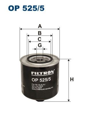 FILTRON OP525/5 Oil filter 069 115 561 A