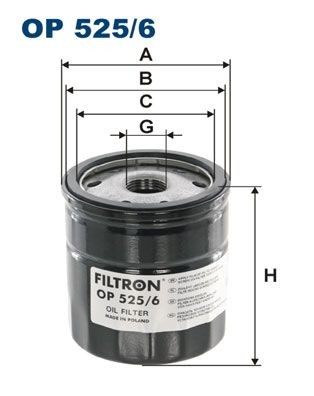 Original FILTRON Oil filters OP 525/6 for VW TRANSPORTER