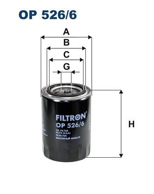 FILTRON OP 526/6 Oil filter 3/4-16 UNF, Spin-on Filter