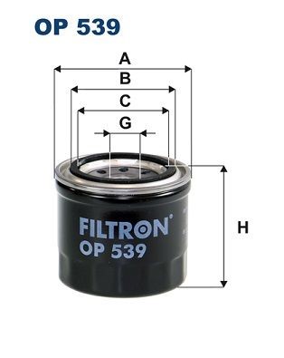 FILTRON OP539 Oil filter 15601-87201