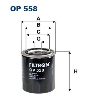 OP 558 FILTRON Oil filters MAZDA M 20 X 1.5, Spin-on Filter