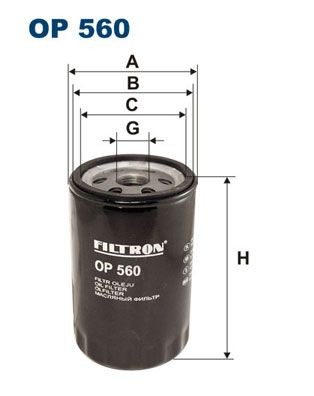 FILTRON OP560 Oil filter 1220680