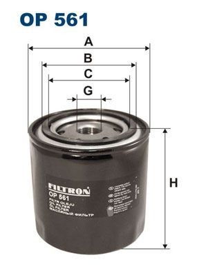 FILTRON OP561 Oil filter 021 115 351 A