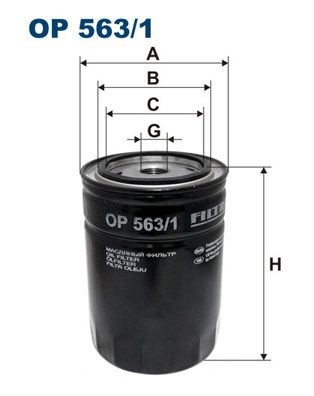 FILTRON OP563/1 Oil filter 116.76.06.03000