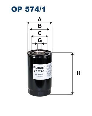 FILTRON OP 574/1 Ölfilter für NISSAN ATLEON LKW in Original Qualität