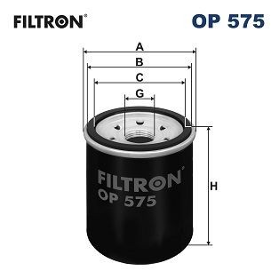 OP575 Oil filter OP 575 FILTRON M 20 X 1.5 - 6H, Spin-on Filter