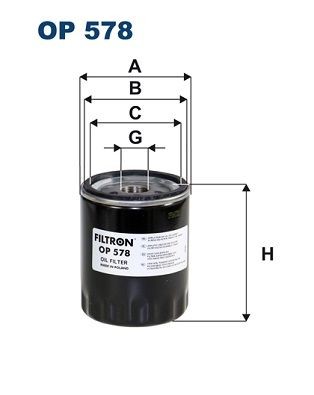 FILTRON OP 578 Oil filter 3/4-16 UNF, with one anti-return valve, Spin-on Filter