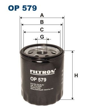 FILTRON OP579 Oil filter 95495894