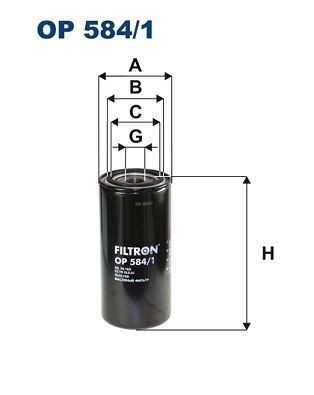 FILTRON OP584/1 Oil filter 50 31361 15