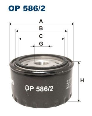 FILTRON M 20 X 1.5, with one anti-return valve, Spin-on Filter Inner Diameter 2: 72, 62,5mm, Ø: 94mm, Height: 52mm Oil filters OP 586/2 buy