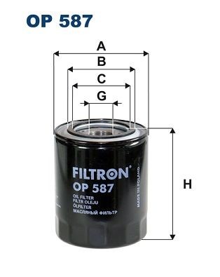 OEM-quality FILTRON OP 587 Engine oil filter