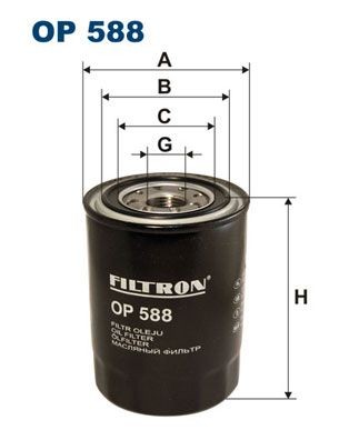 FILTRON OP588 Oil filter 15208-40L02
