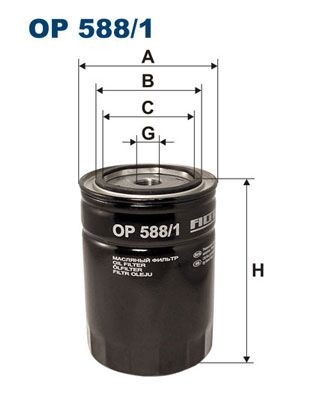 FILTRON OP 588/1 Oil filter 3/4-16 UNF, Spin-on Filter