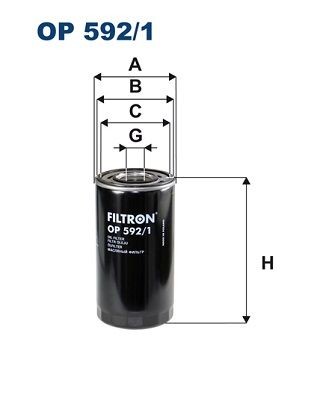 FILTRON OP 592/1 Ölfilter für IVECO EuroTech MP LKW in Original Qualität