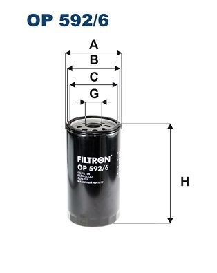 FILTRON OP592/6 Oil filter 504082382