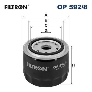 FILTRON OP 592/8 YAMAHA Ciclomotore Filtro olio M 22 X 1.5, Filtro ad avvitamento