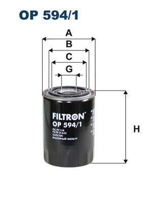 Original OP 594/1 FILTRON Oil filter RENAULT