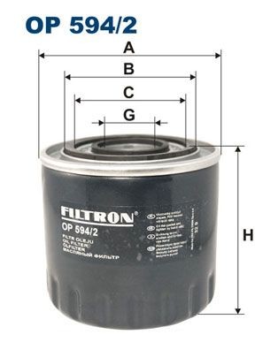 Original OP 594/2 FILTRON Engine oil filter RENAULT