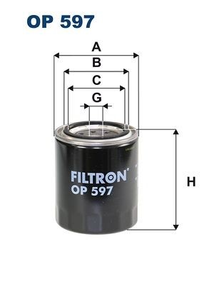 Original OP 597 FILTRON Oil filter MAZDA